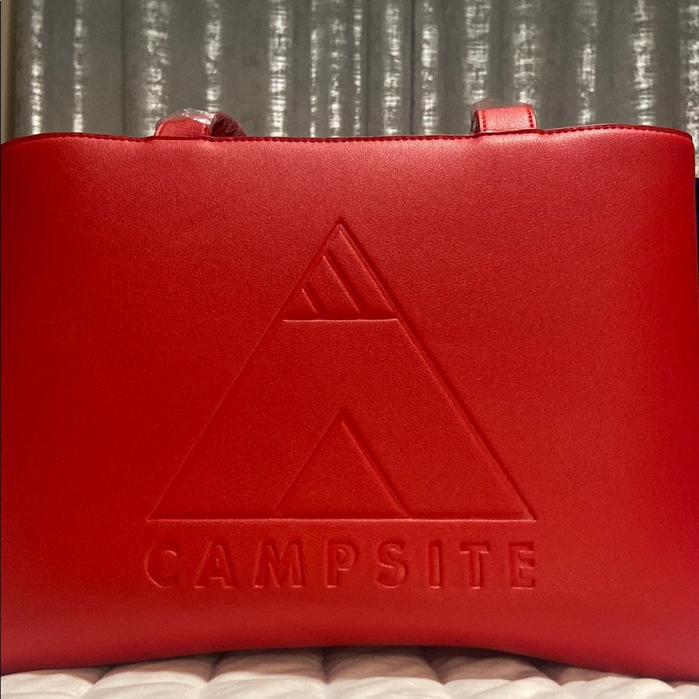 Campsite Red Tote Bag